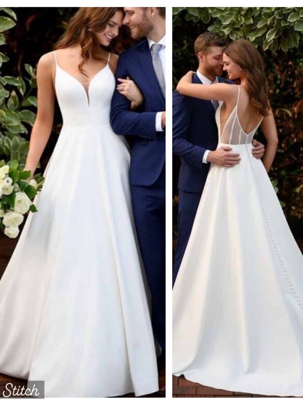 Gorgeous Essense of Australia Illusion Wedding Gown